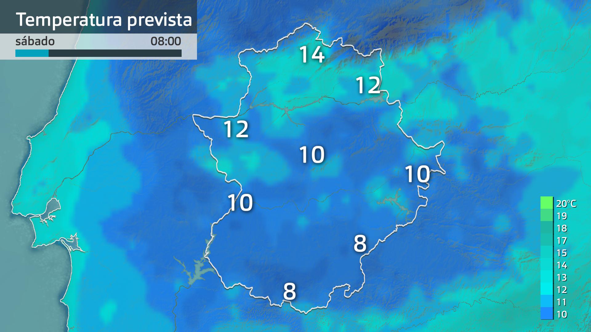 Temperatura mínima prevista