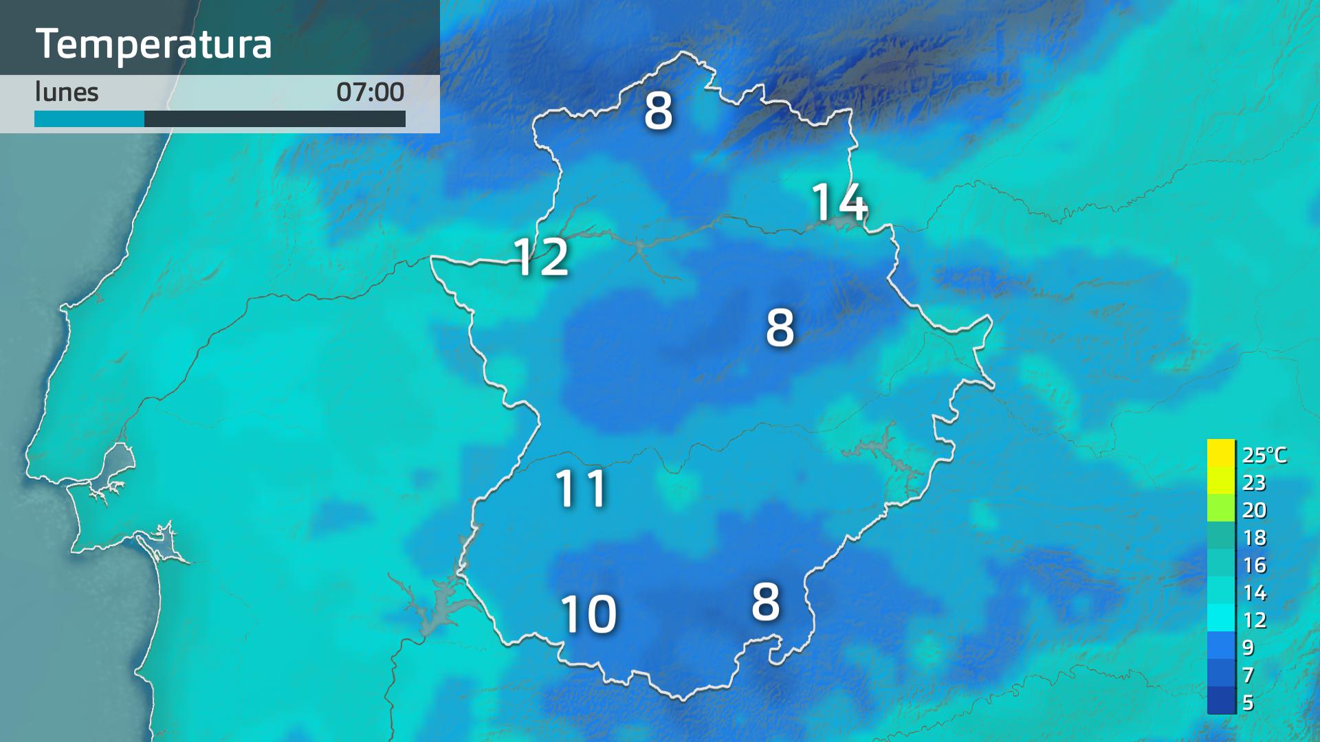 Temperatura mínima prevista