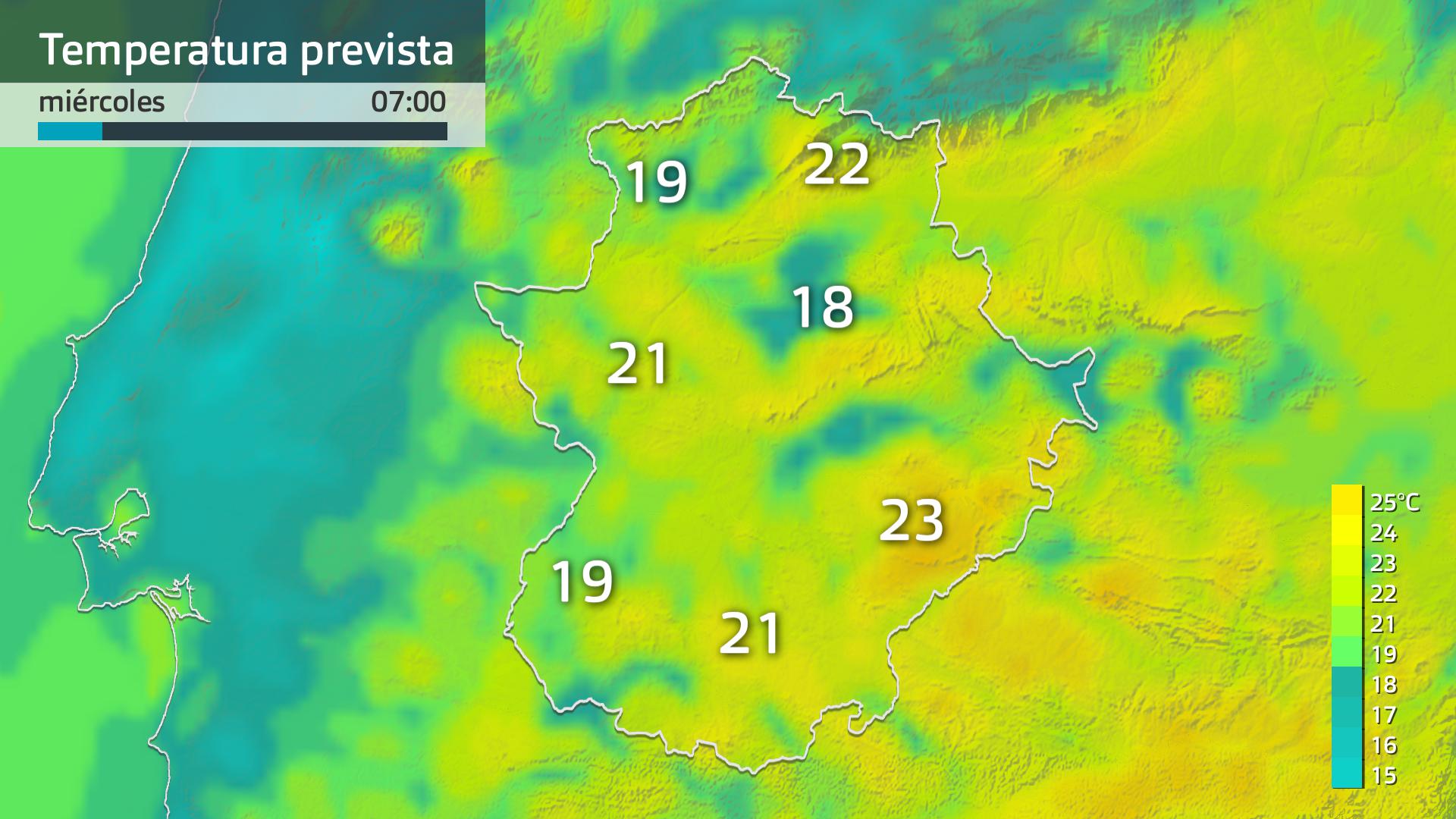Temperatura mínima prevista