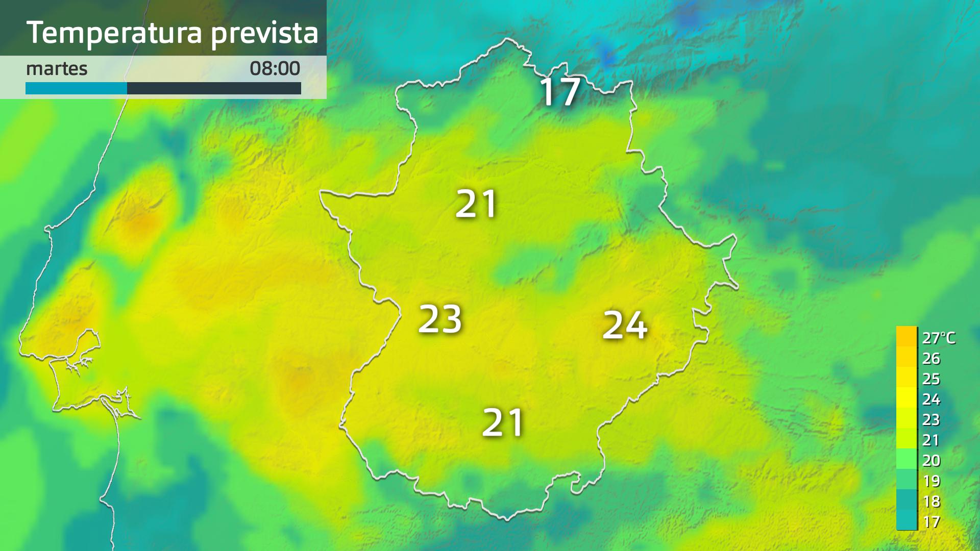 Temperatura mínima prevista