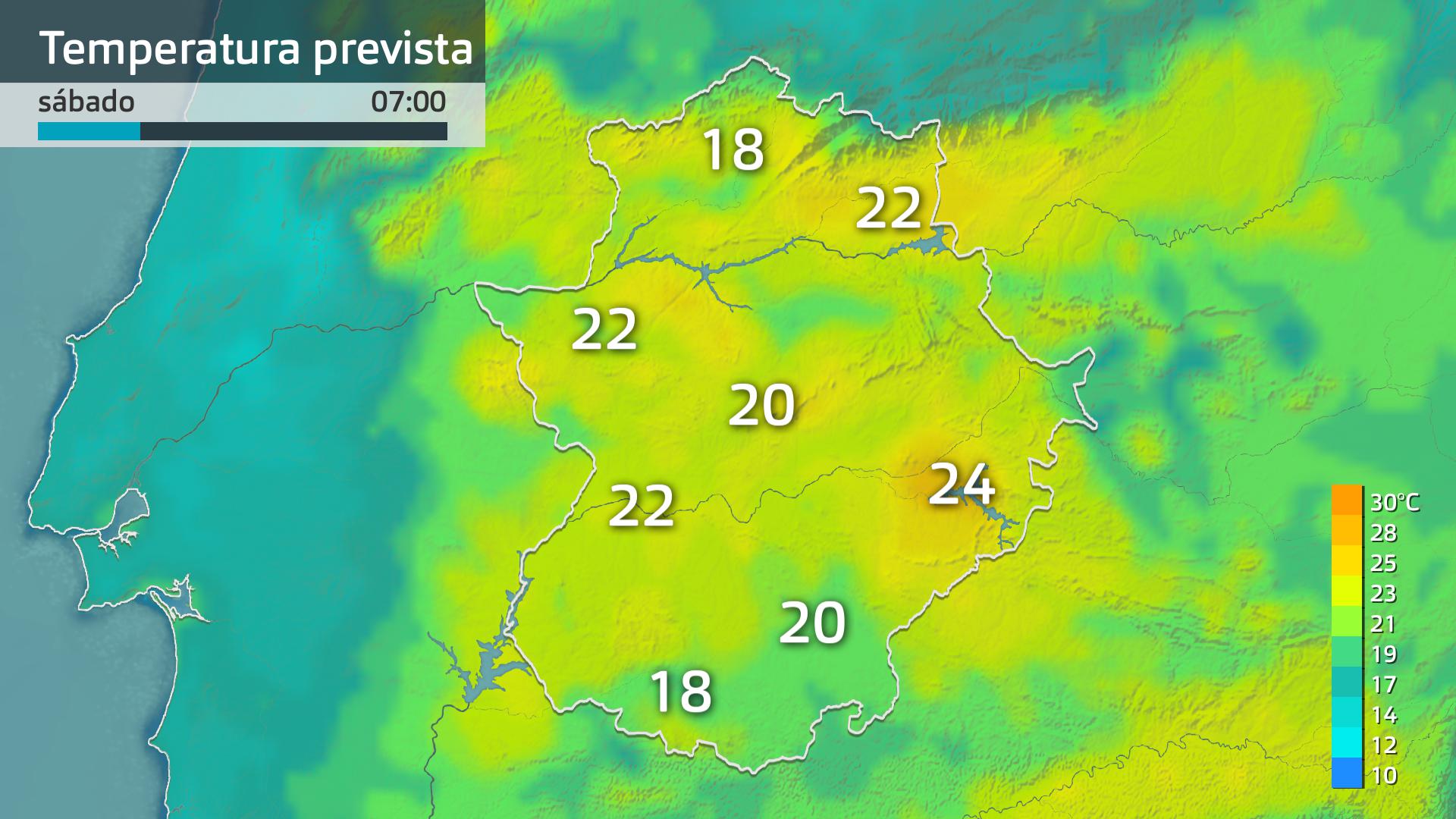 Temperatura mínima prevista