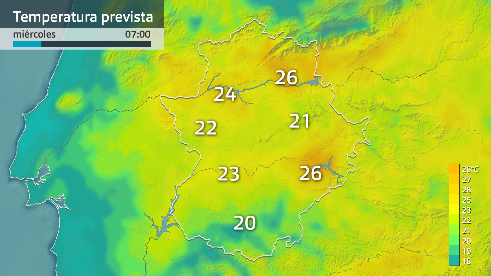 Temperatura mínima prevista