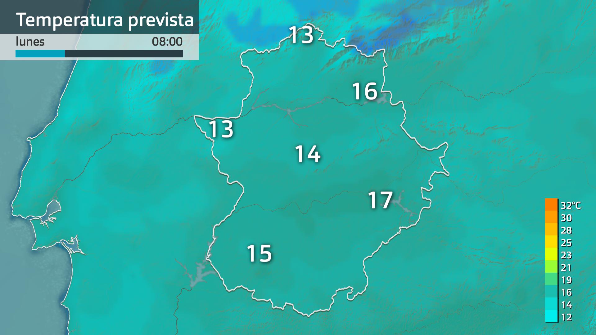 Temperatura mínima prevista 