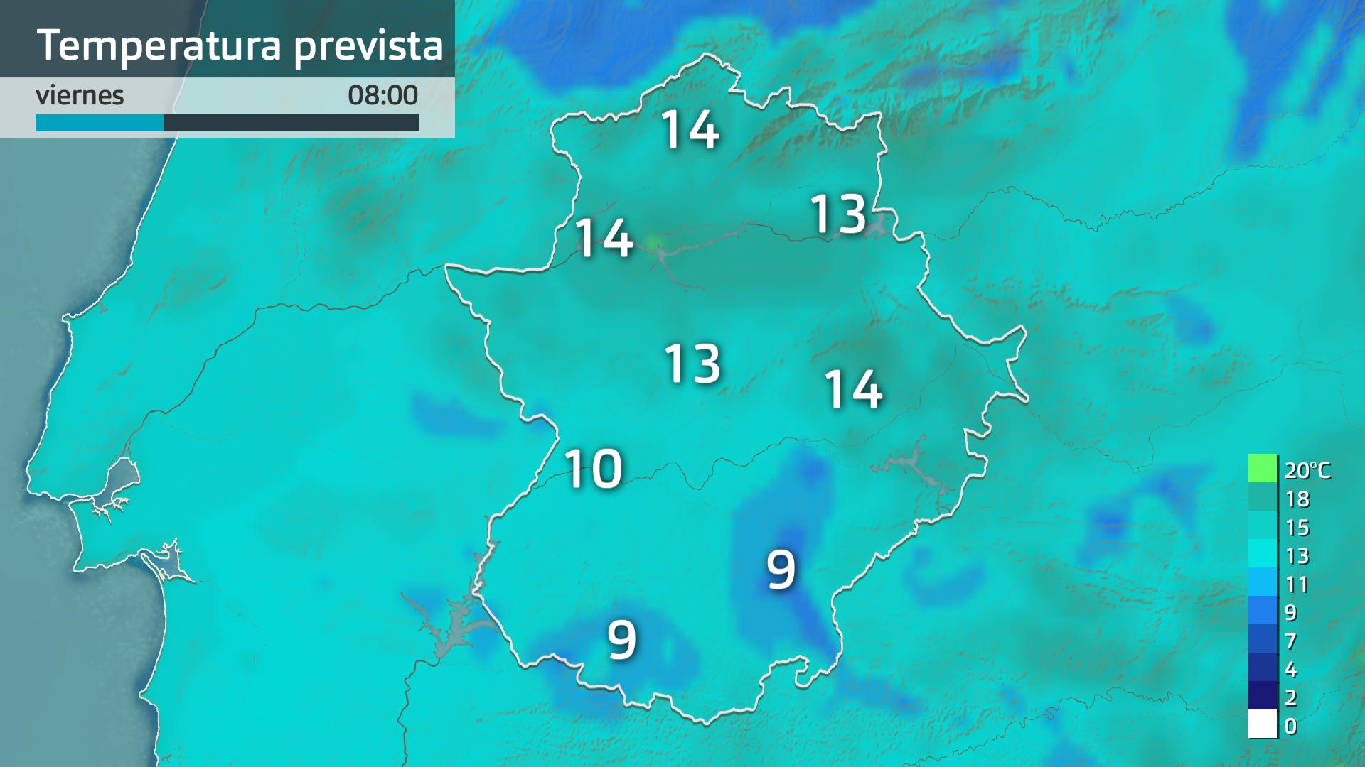 Temperatura mínima prevista