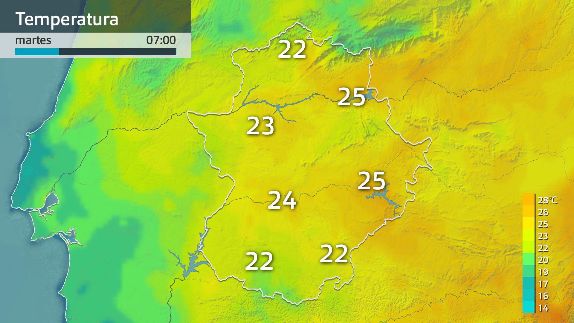 Previsión temperaturas mínimas 