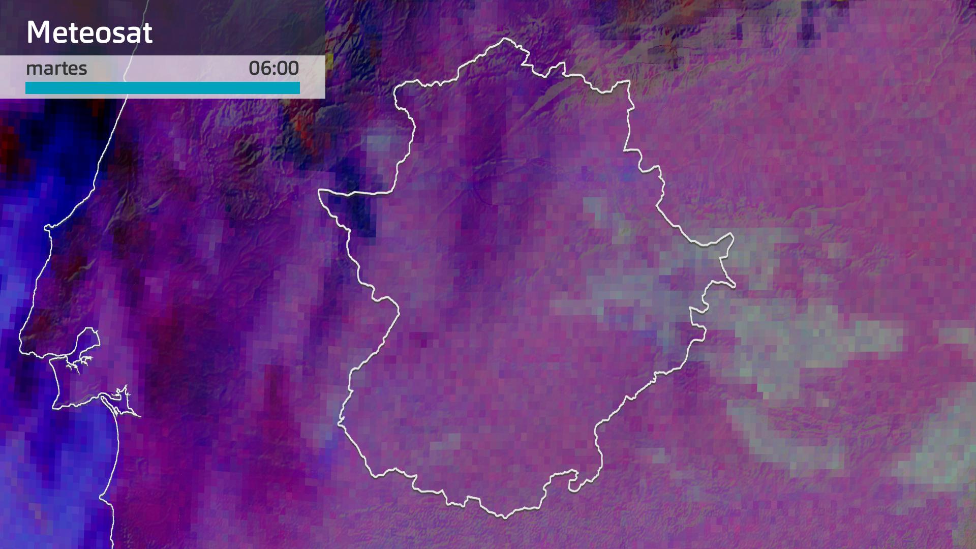 Imagen del Meteosat martes 7 de enero 6 h.