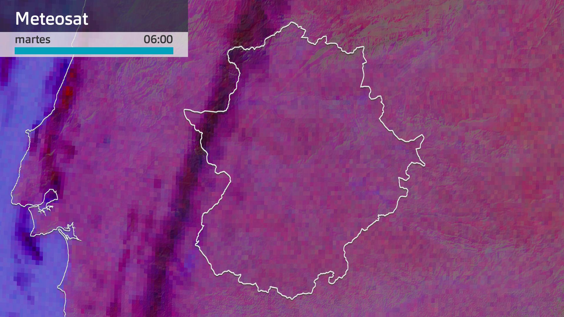 Imagen del Meteosat martes 14 de enero 6 h.