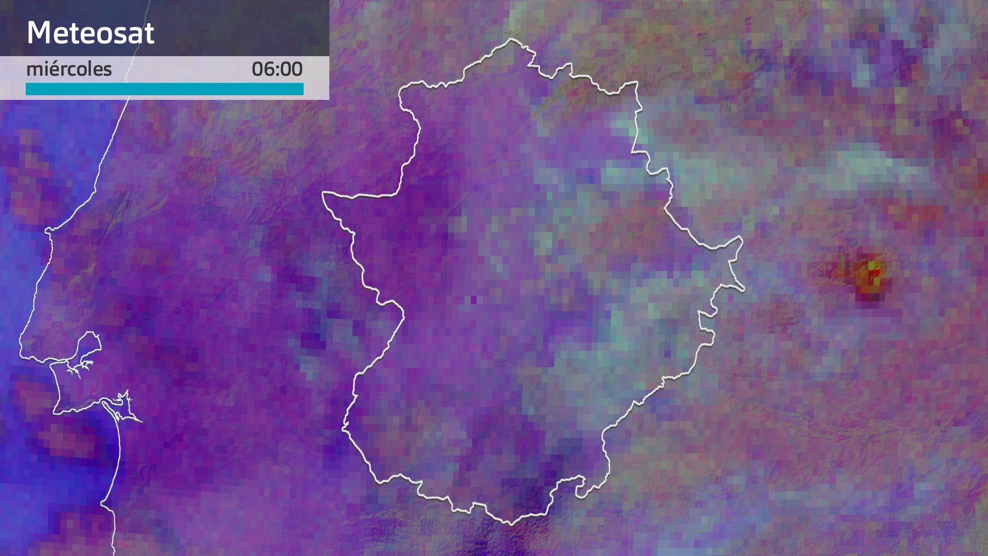 Imagen del Meteosat miércoles 12 de febrero