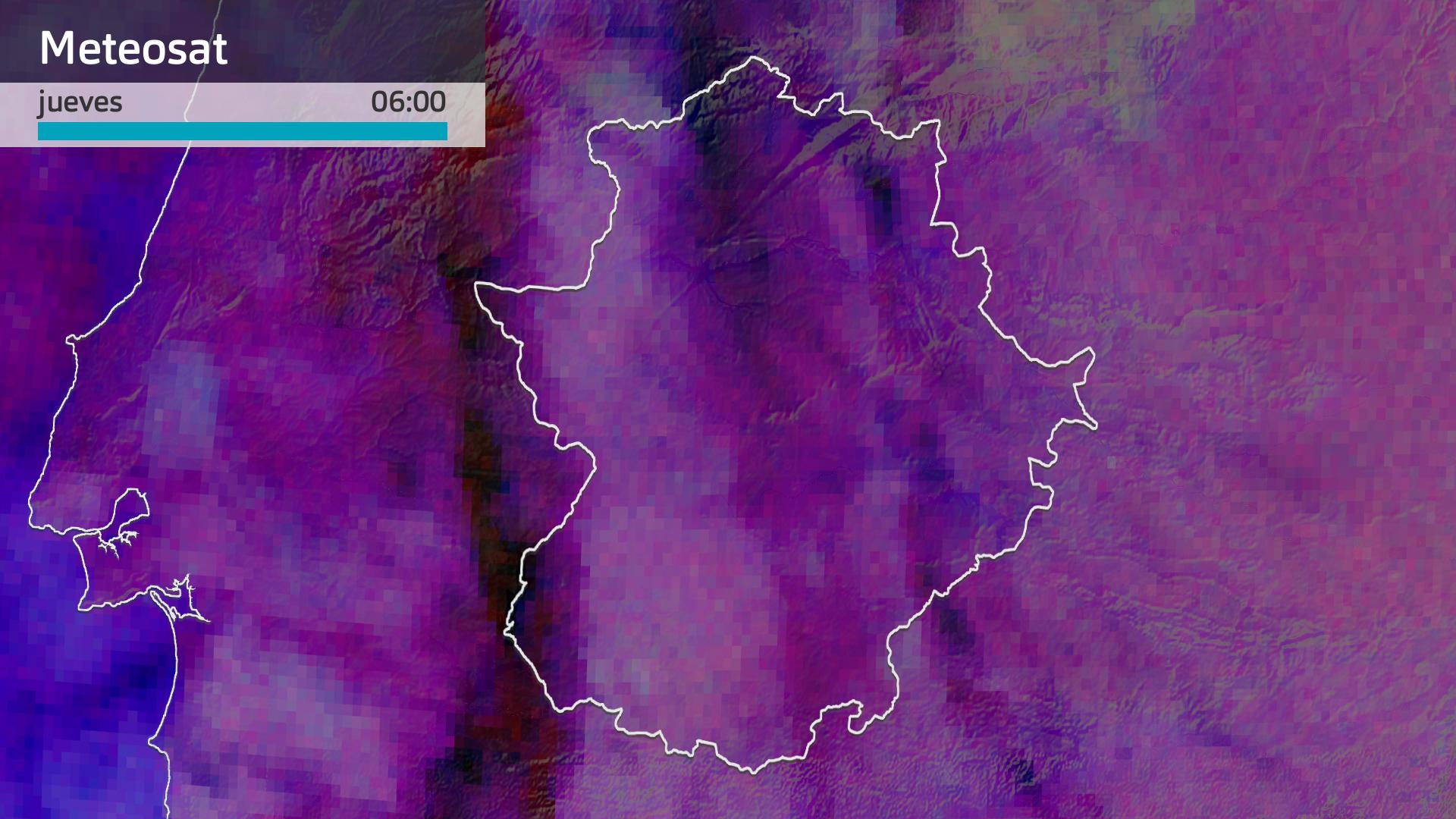 Imagen del Meteosat jueves 13 de febrro 6 h.