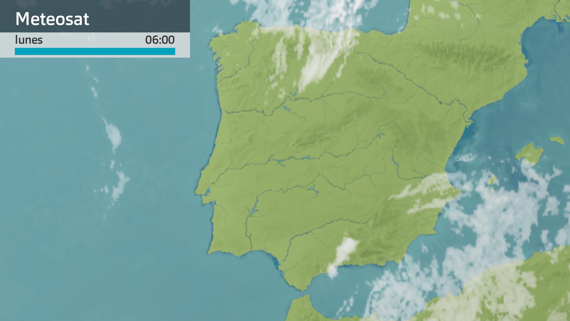 Imagen del Meteosat lunes 14 de julio 6 h.