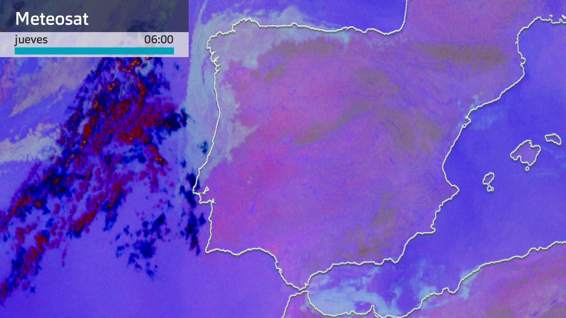 Imagen del Meteosat jueves 17 de julio 6 h.