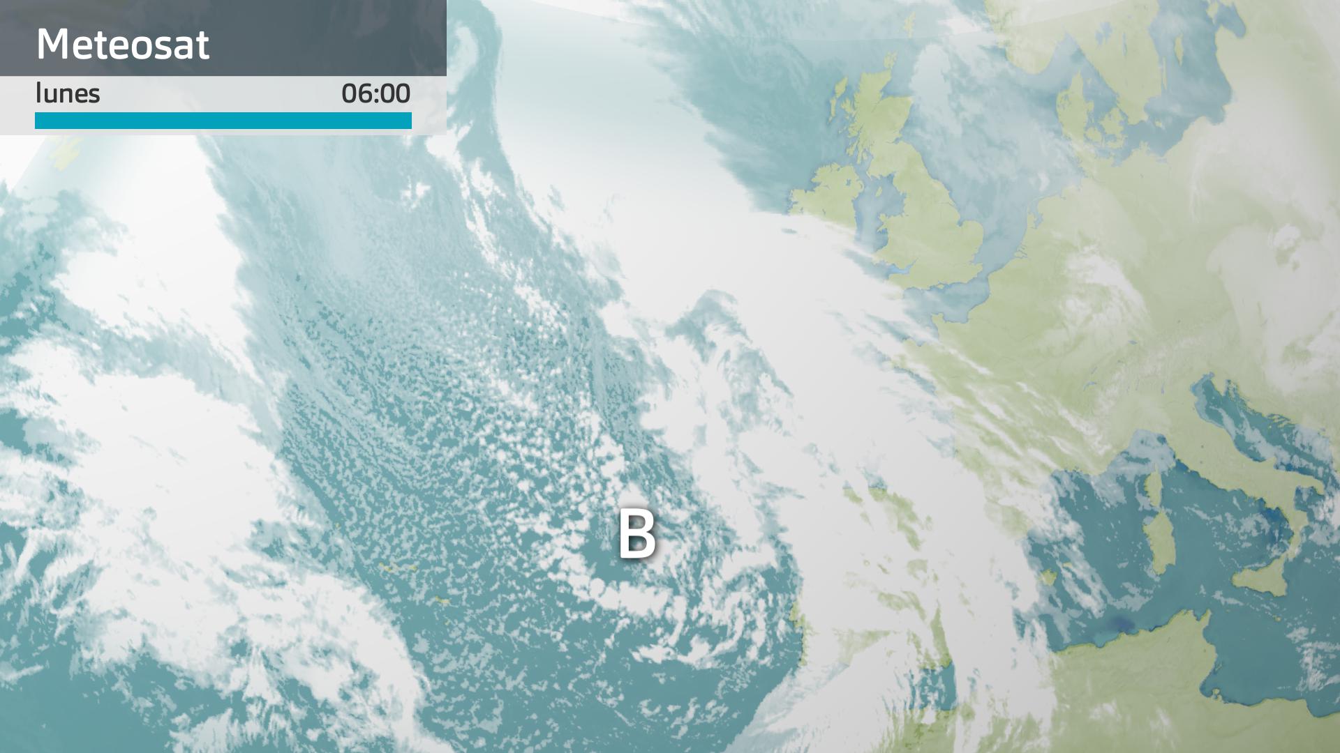 Imagen del Meteosat lunes 2 de febrero 6 h.