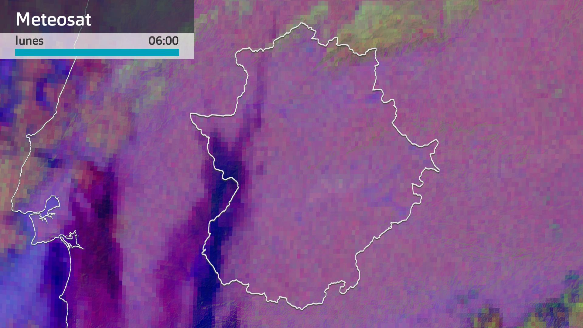 Imagen del Meteosat lunes 13 de abril 6 h.