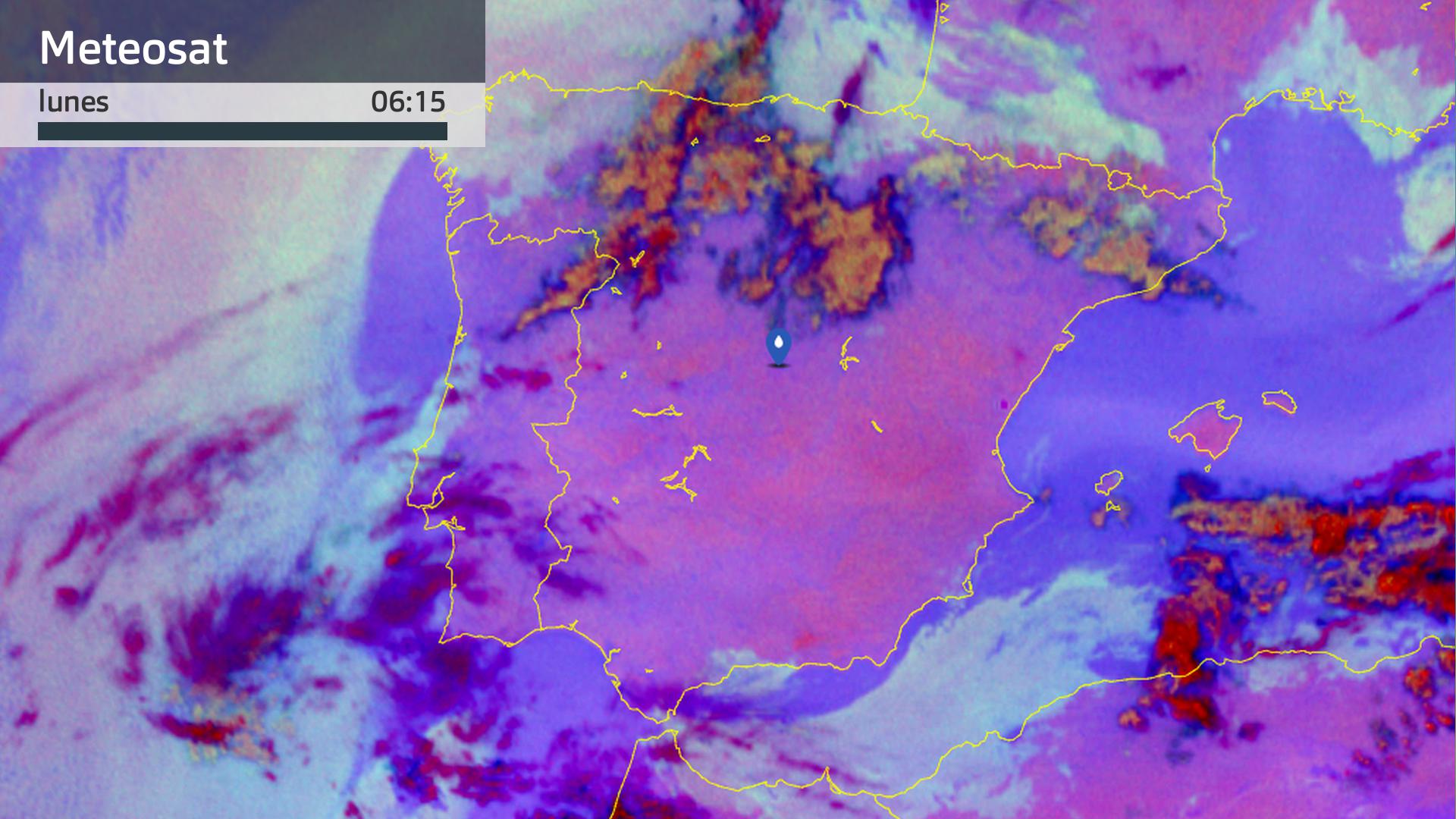 Imagen del Meteosat lunes 27 de abril 6:15 h.
