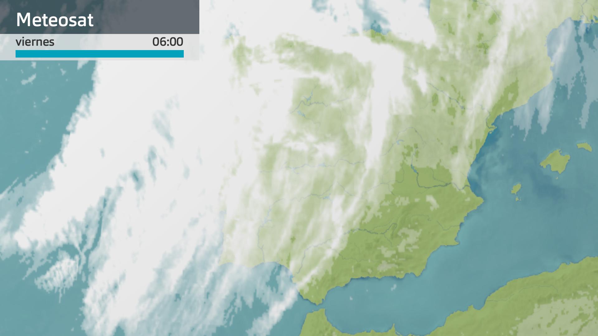 Imagen del Meteosat viernes 21 de febrero 6 h.