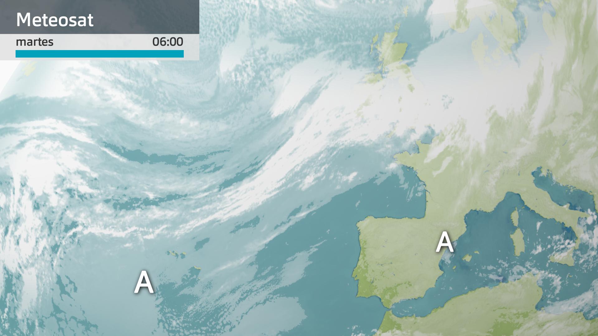 Imagen del Meteosat martes 24 de marzo 6 h.
