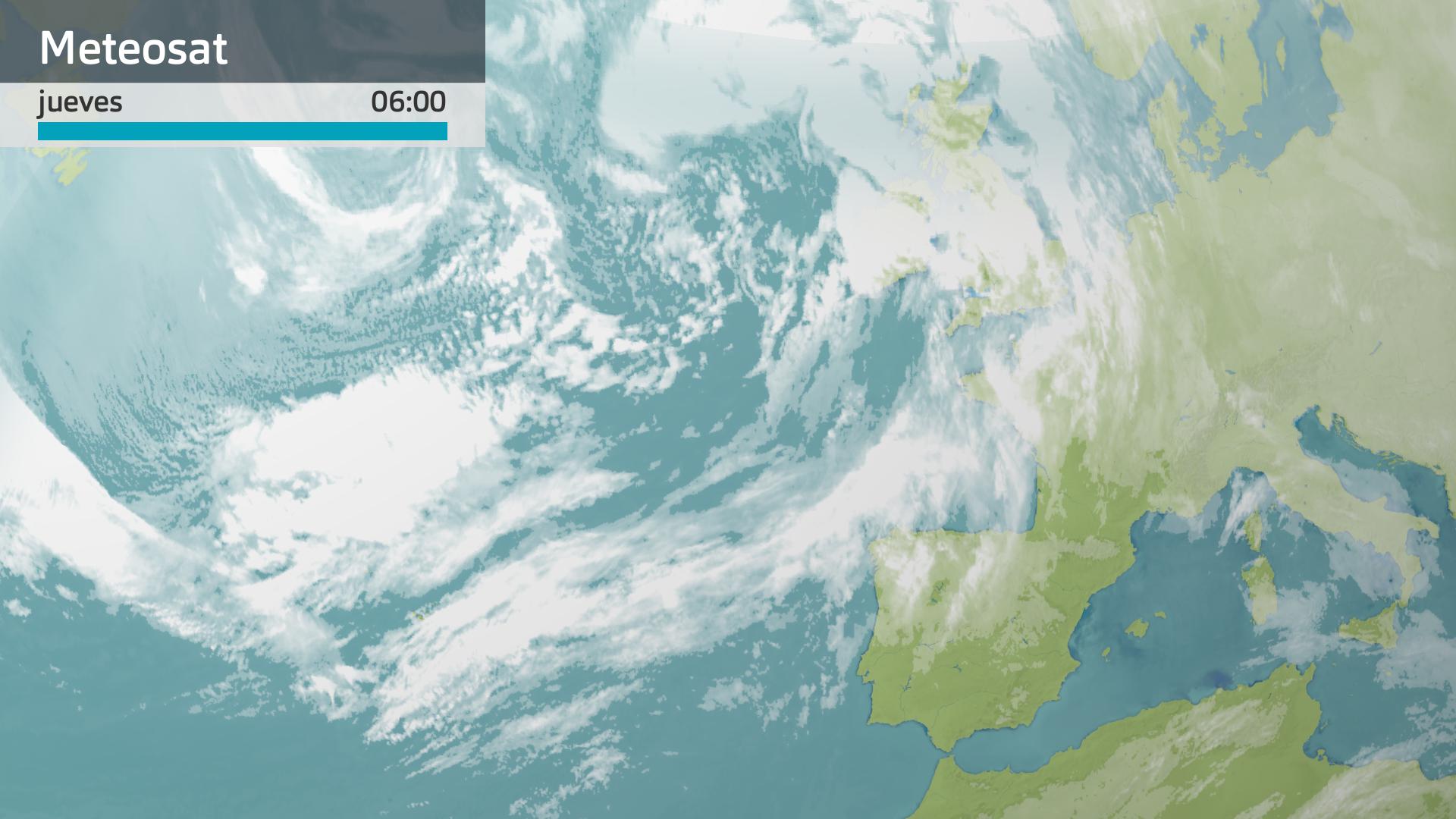 Imagen del Meteosat jueves 20 de febrero 6 h.