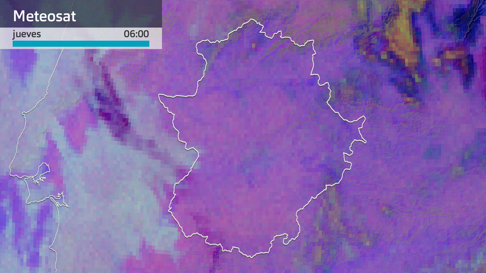 Imagen del Meteosat jueves 9 de octubre 6 h.