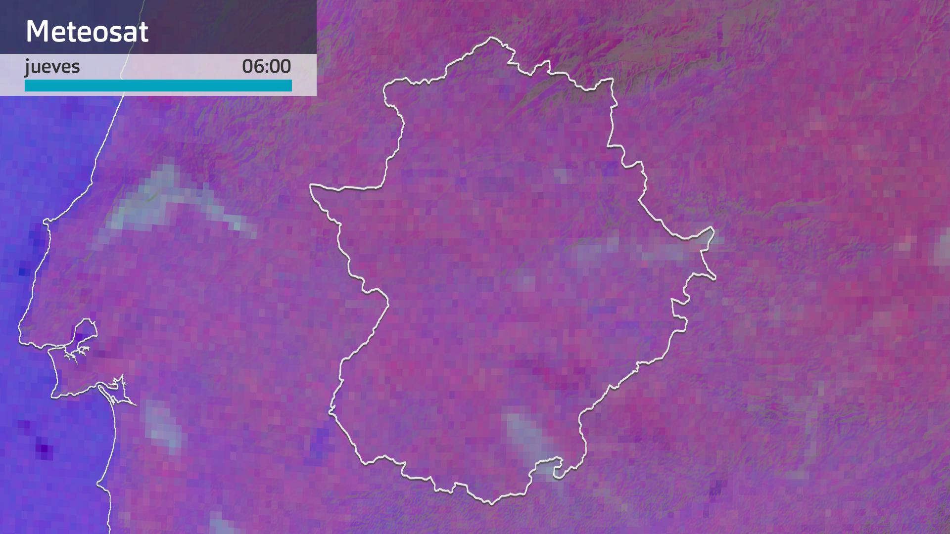 Imagen del Meteosat jueves 28 de noviembre 6 h.