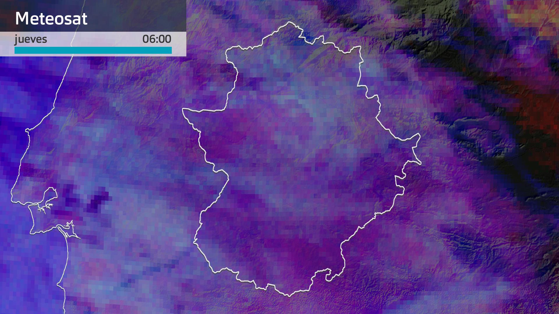 Imagen del Meteosat jueves 9 de enero 6 h.