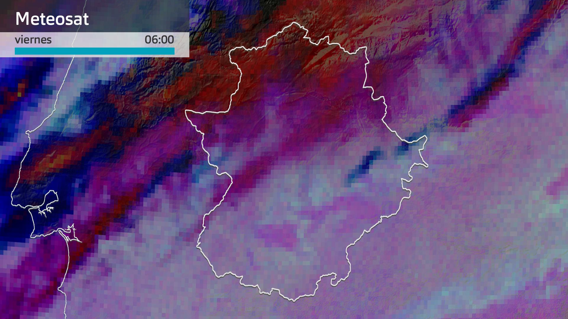 Imagen del Meteosat viernes 24 de enero 6 h.