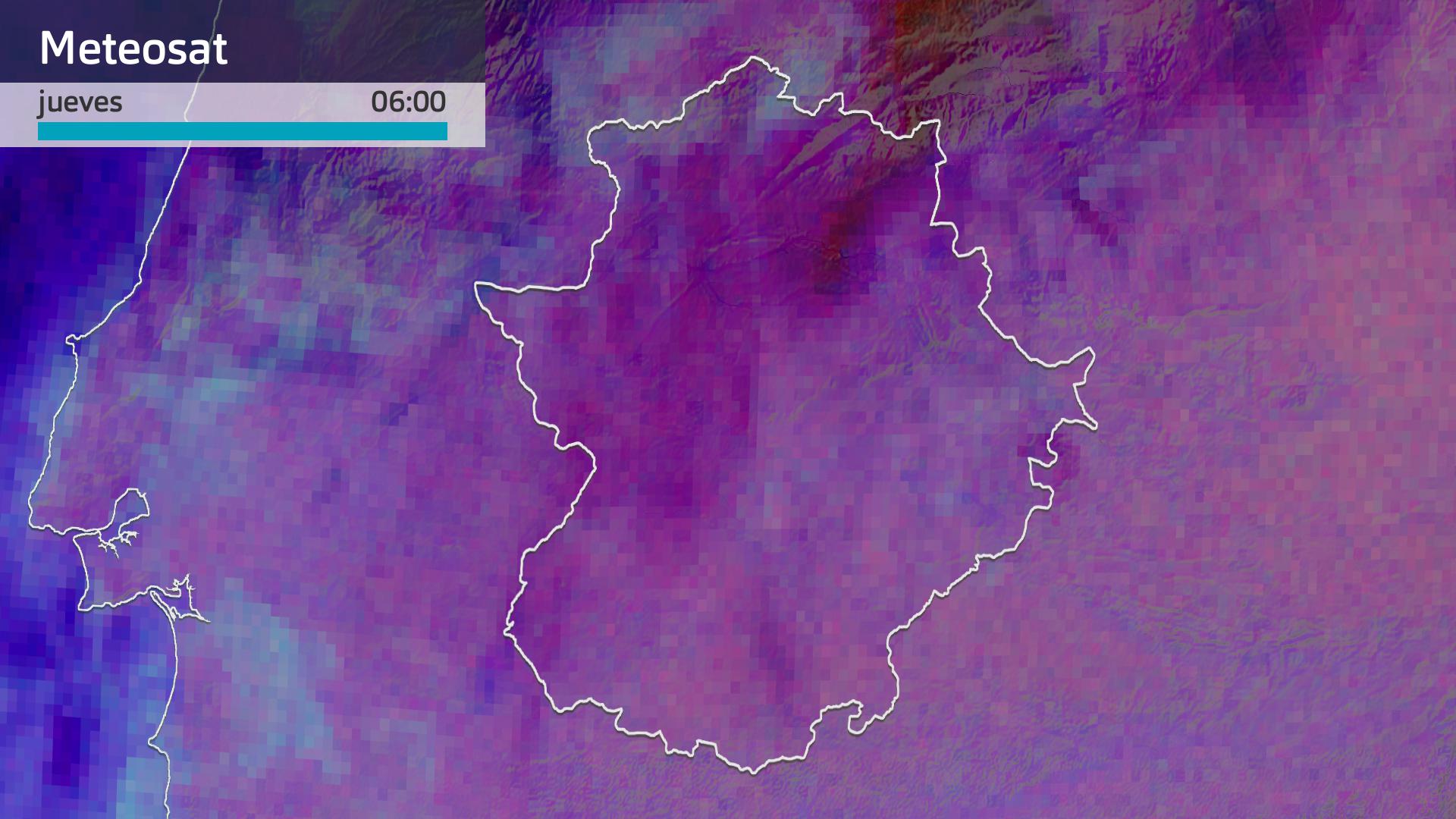 Imagen del Meteosat jueves 20 de febrero 6 h.