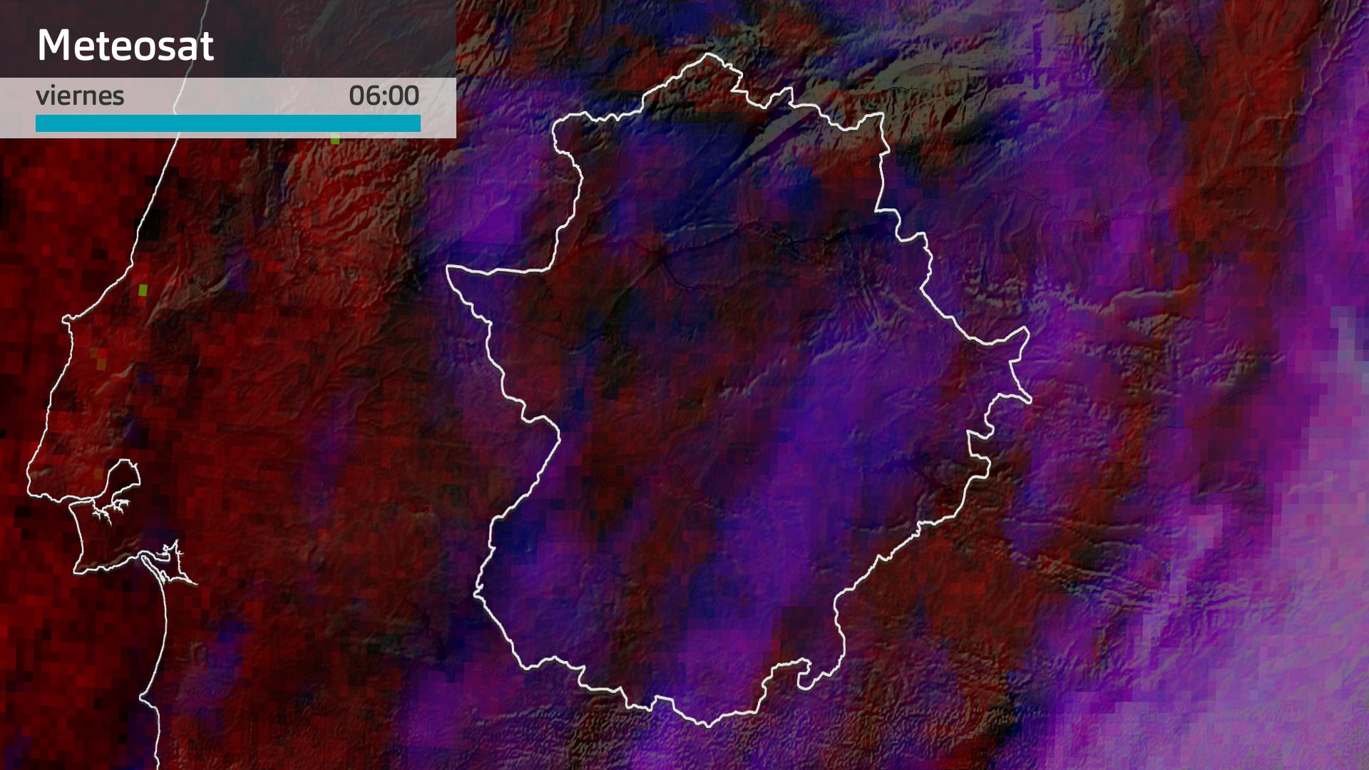 Imagen del Meteosat viernes 21 de febrero 6 h.