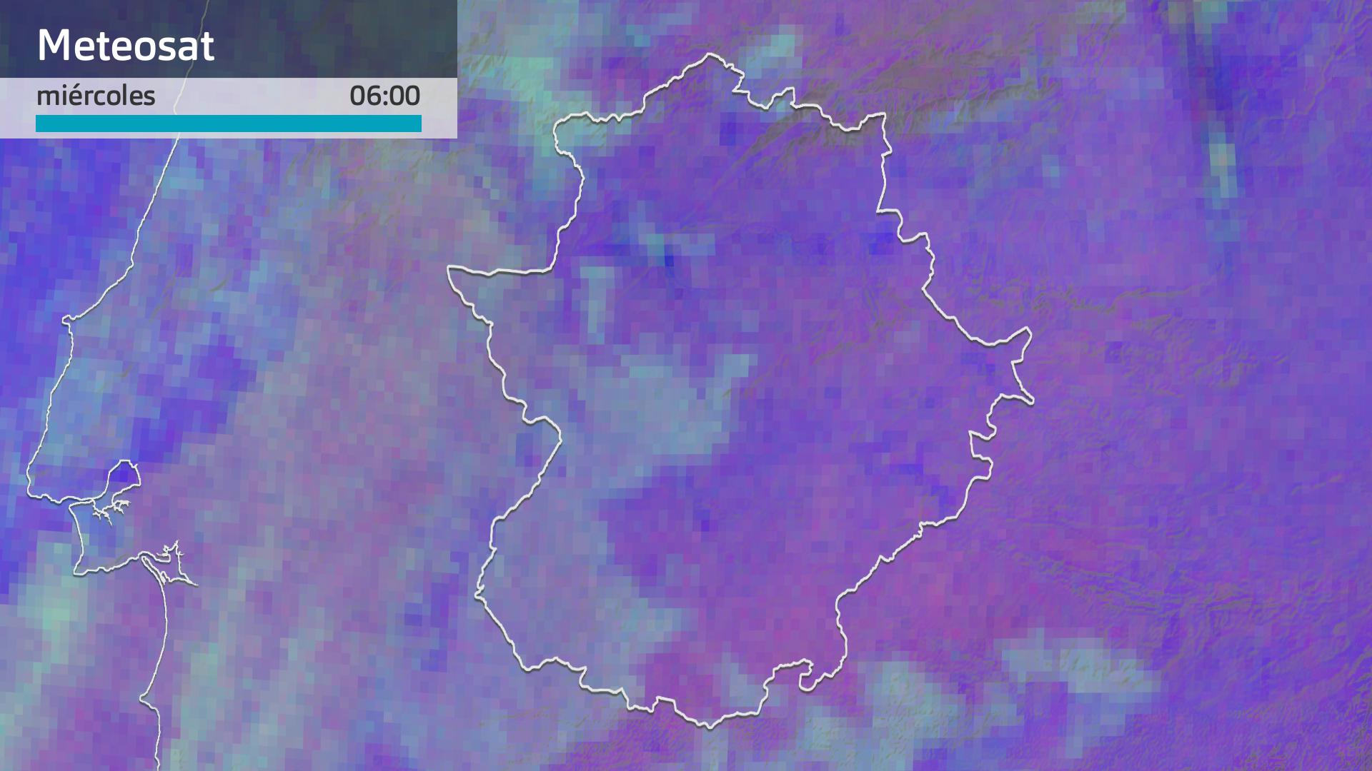 Imagen del Meteosat miércoles 25 de junio 6 h.