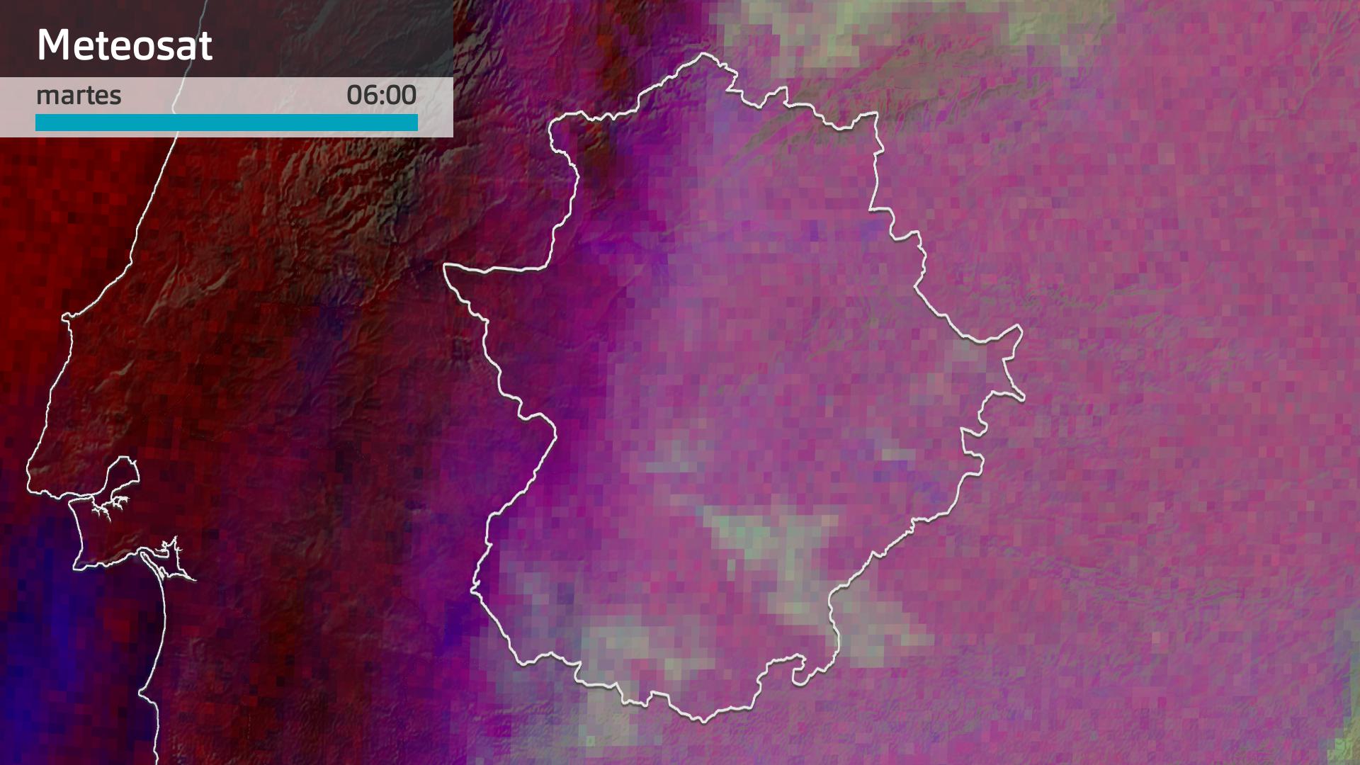 Imagen del Meteosat martes 20 de enero 6 h.