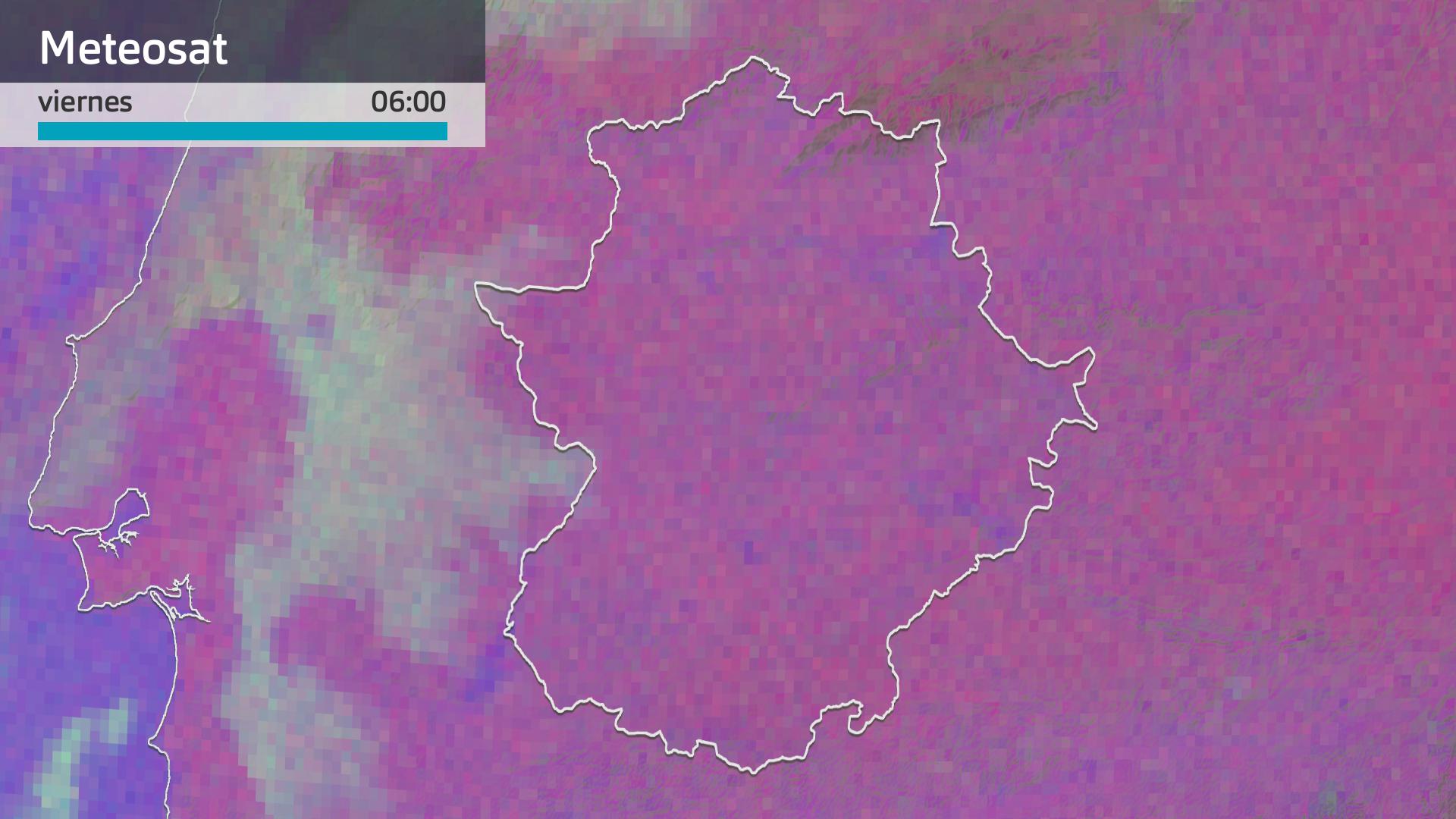 Imagen del Meteosat viernes 13 de marzo 6 h.