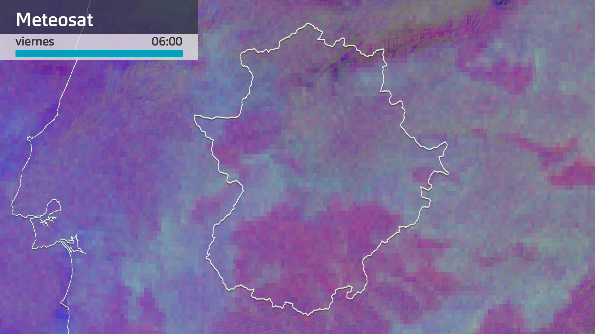 Imagen del Meteosat viernes 10 de enero 6 h.