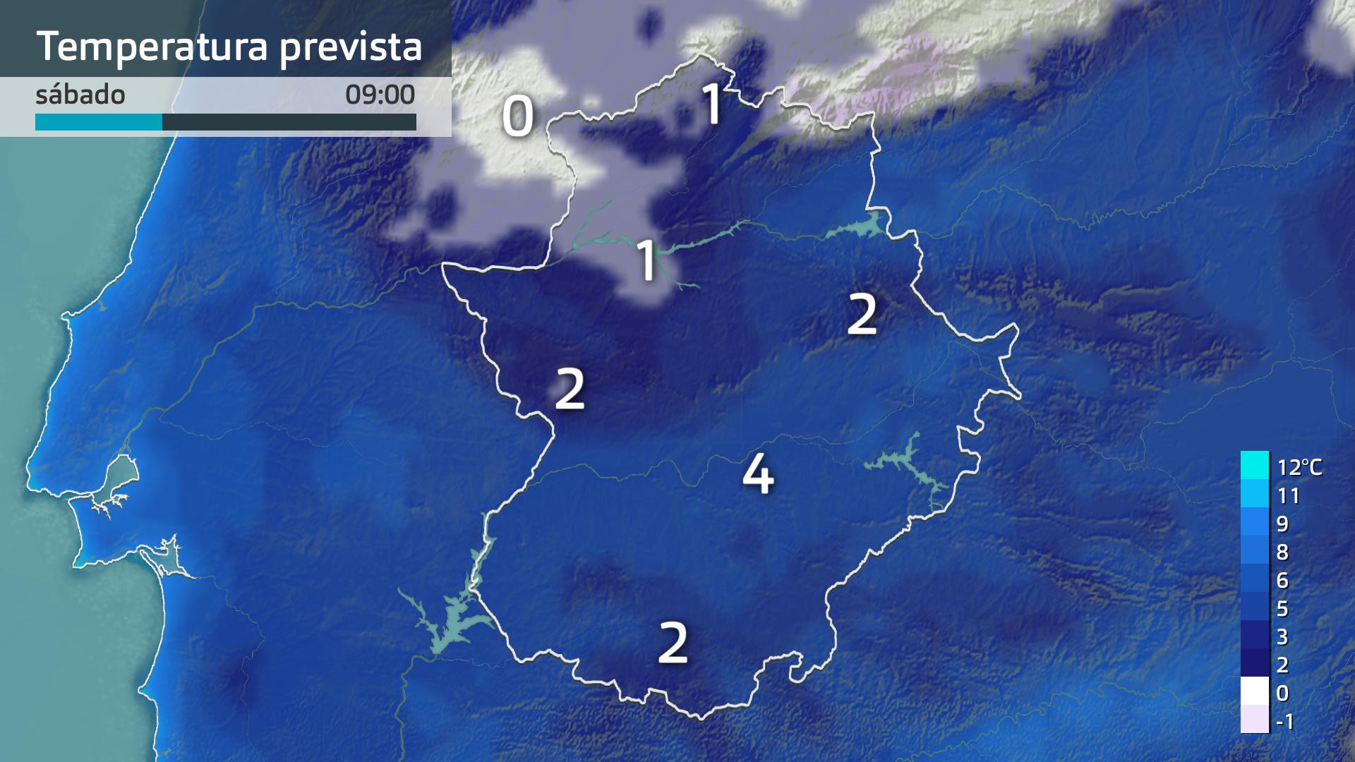 Temperatura mínima prevista