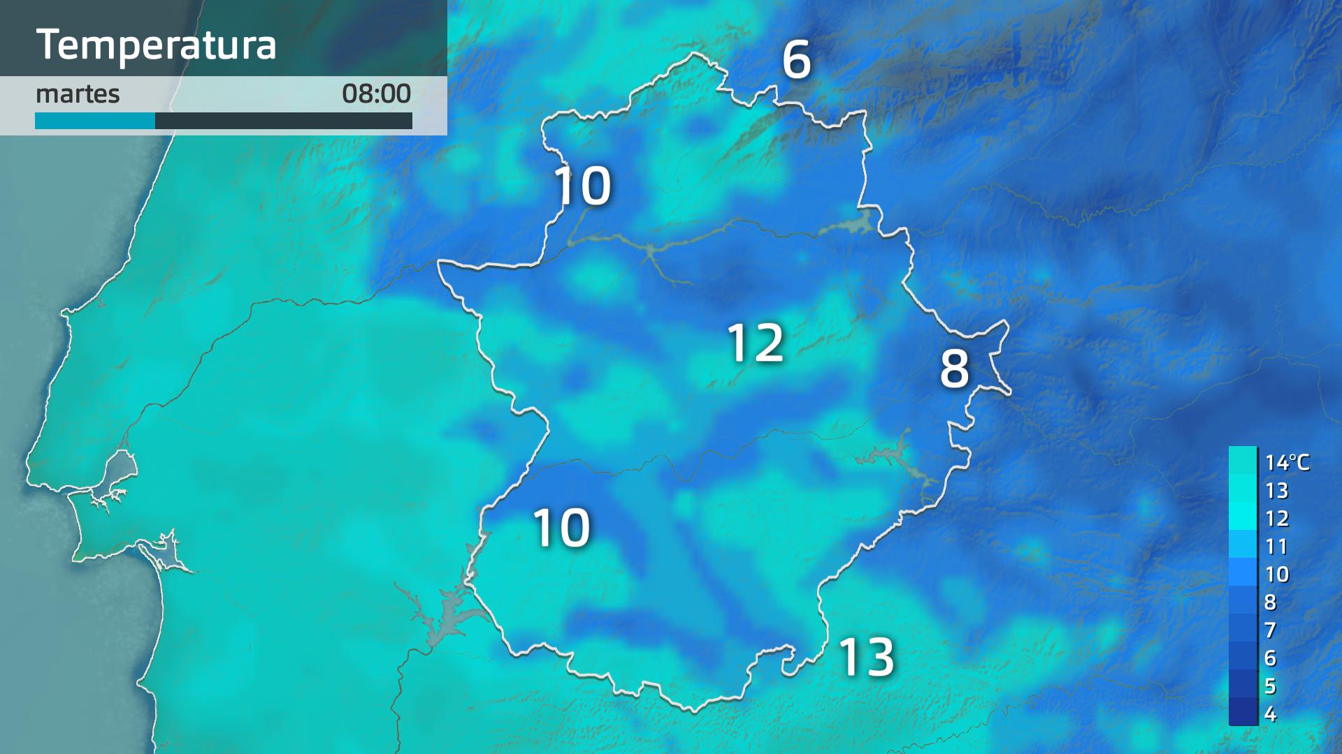 Temperatura mínima prevista