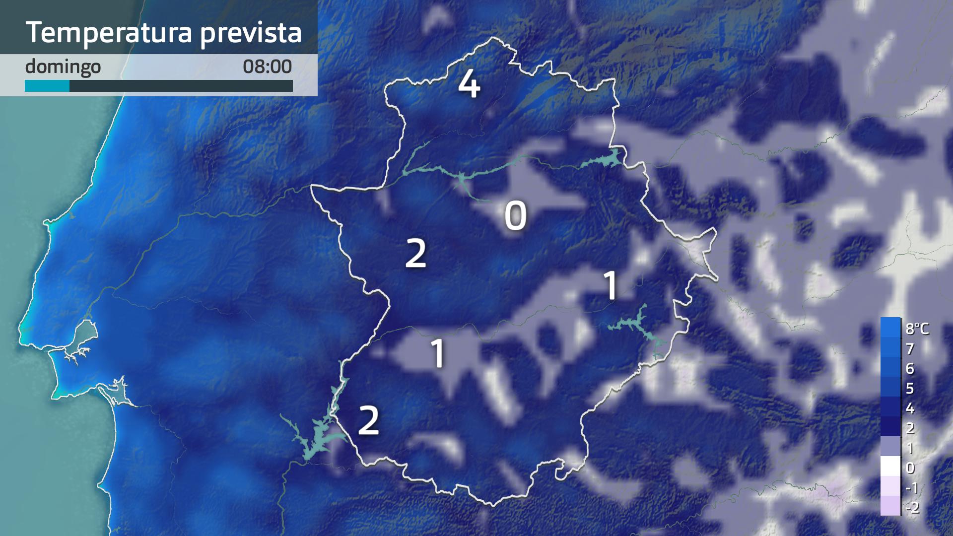 Temperatura mínima prevista