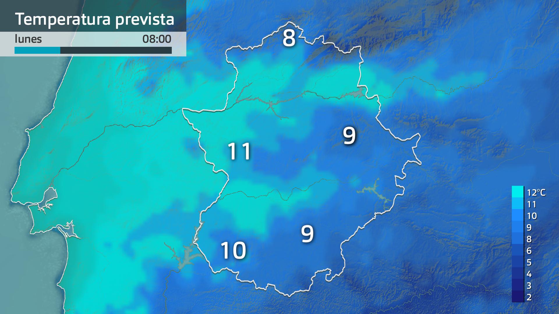 Temperatura mínima prevista