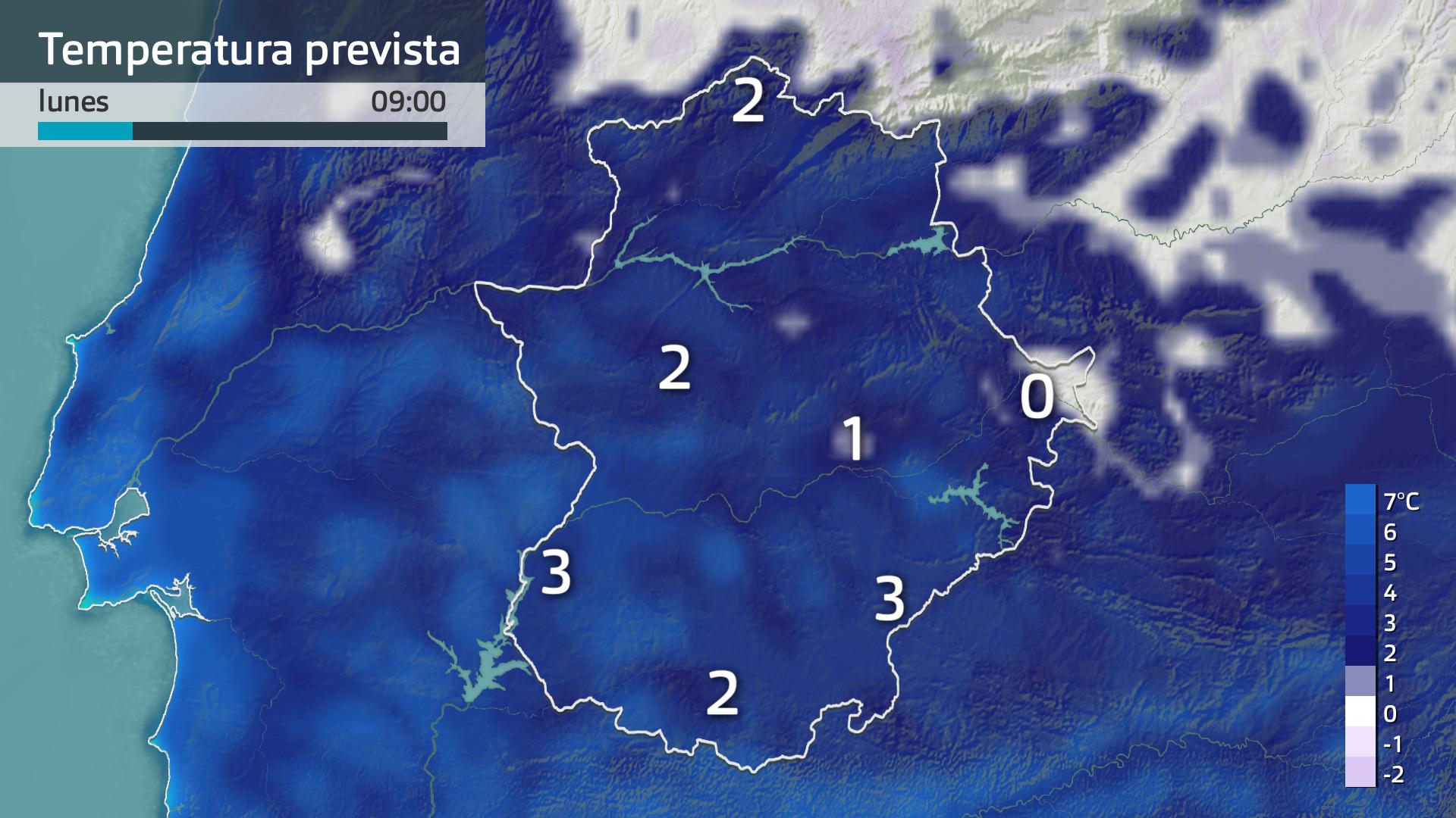 Temperatura mínima prevista
