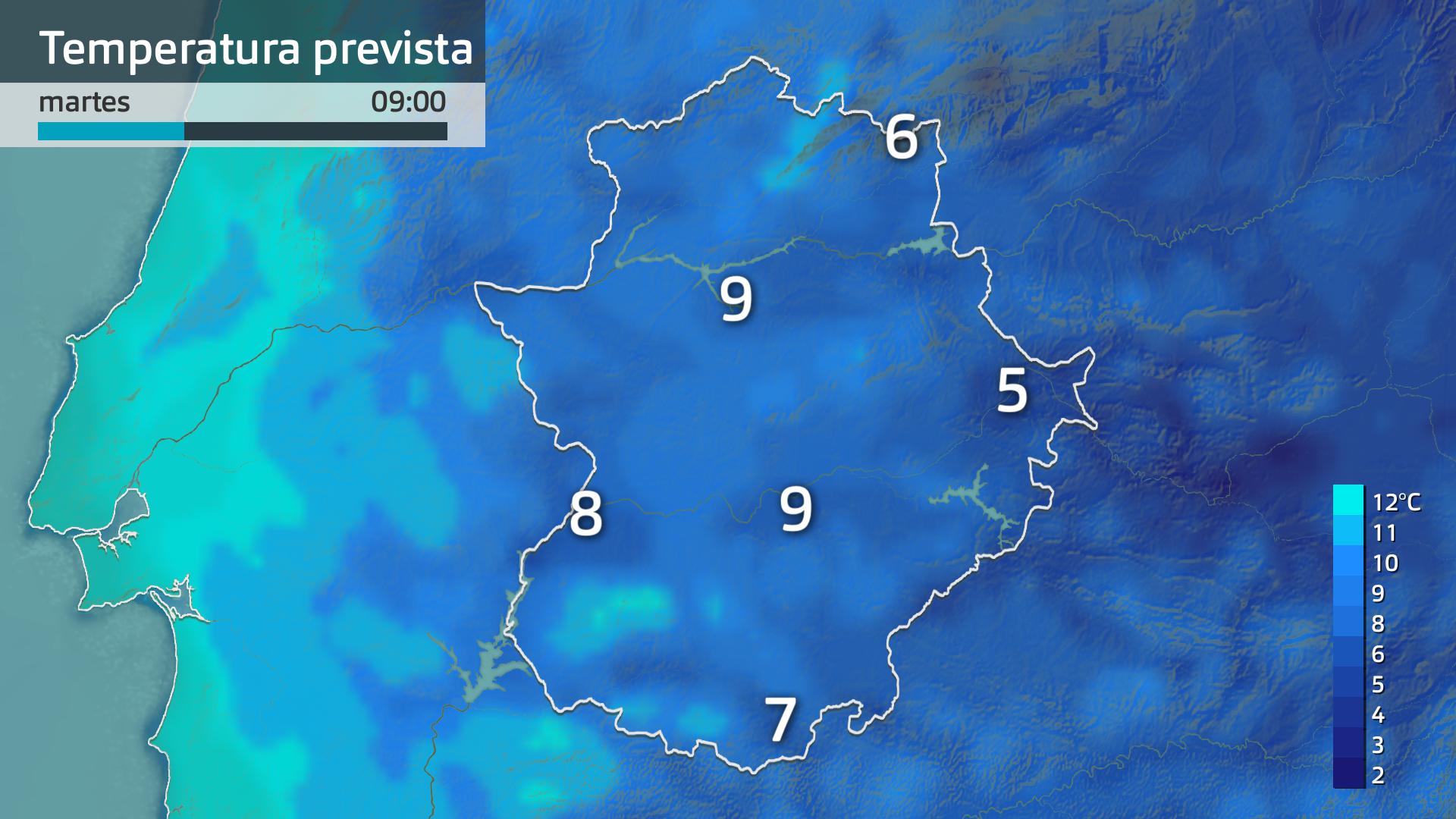 Temperatura mínima prevista