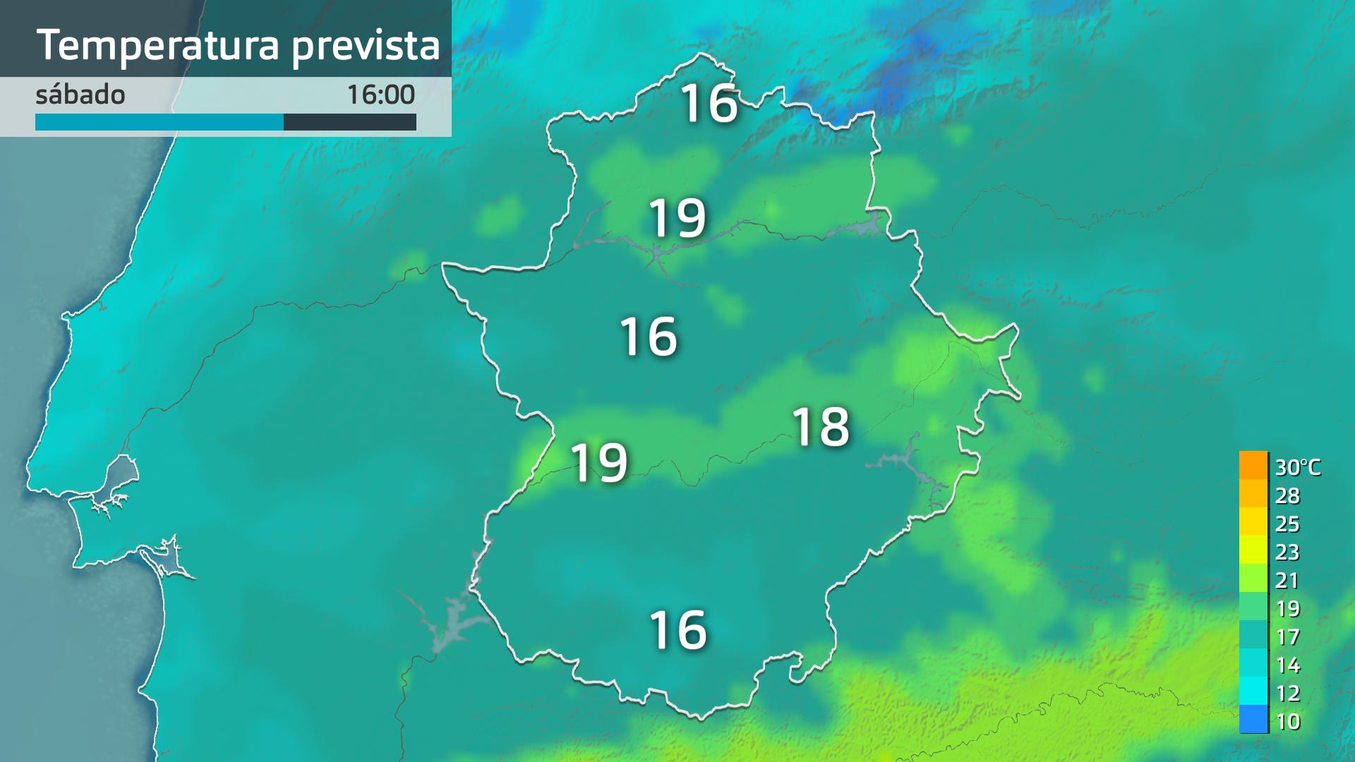 Temperatura máxima prevista