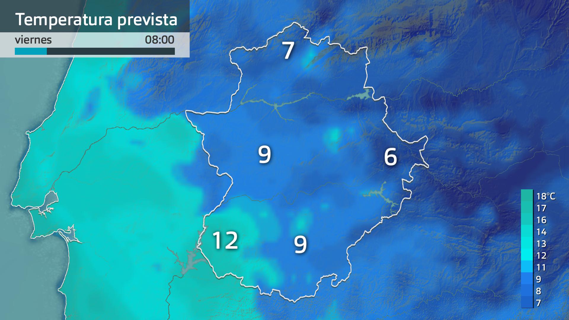 Temperatura mínima prevista