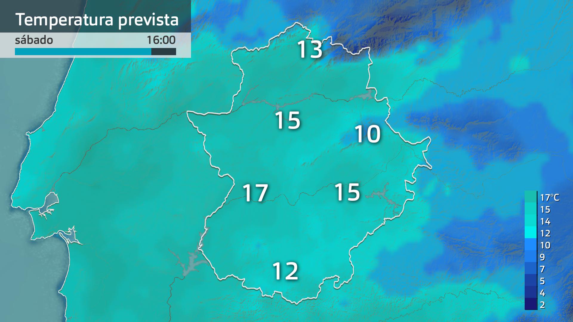 Temperatura máxima prevista