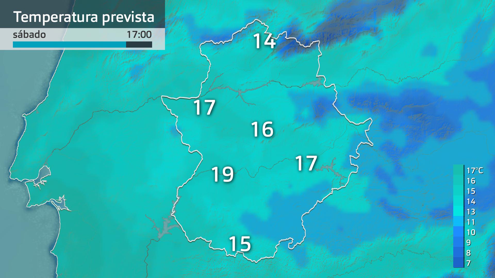 Temperatura máxima prevista