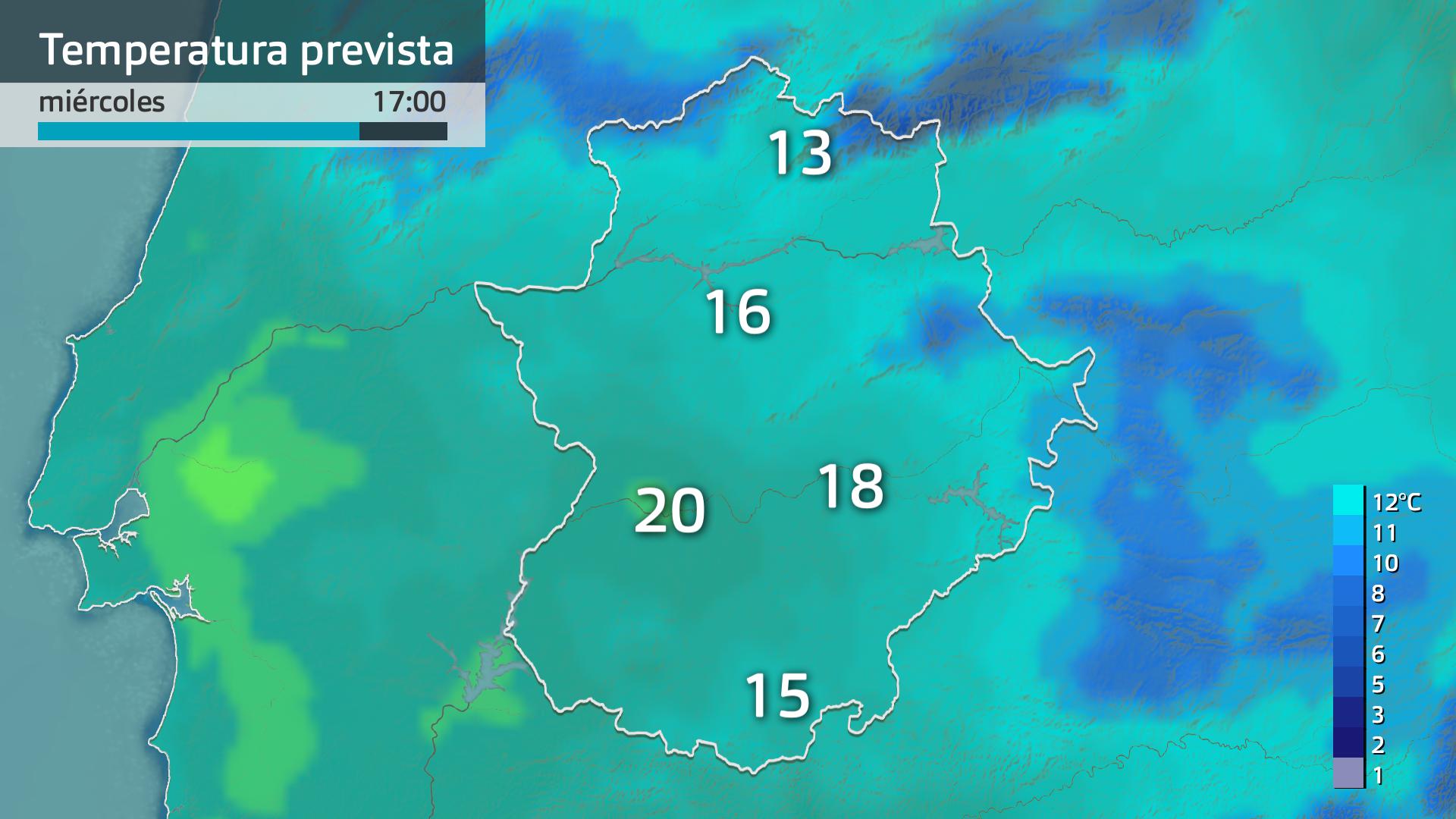 Temperatura máxima prevista