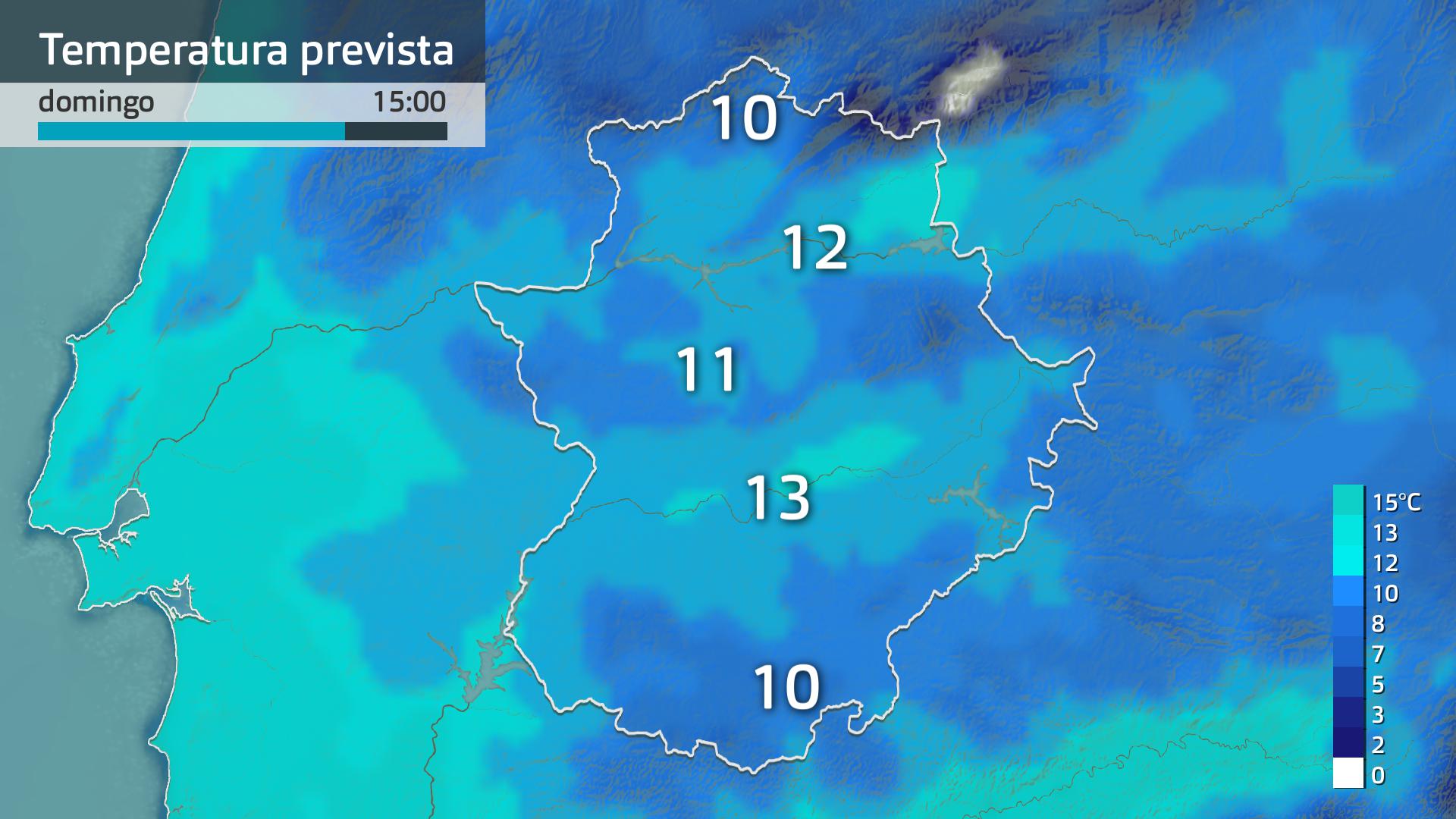 Temperatura máxima prevista