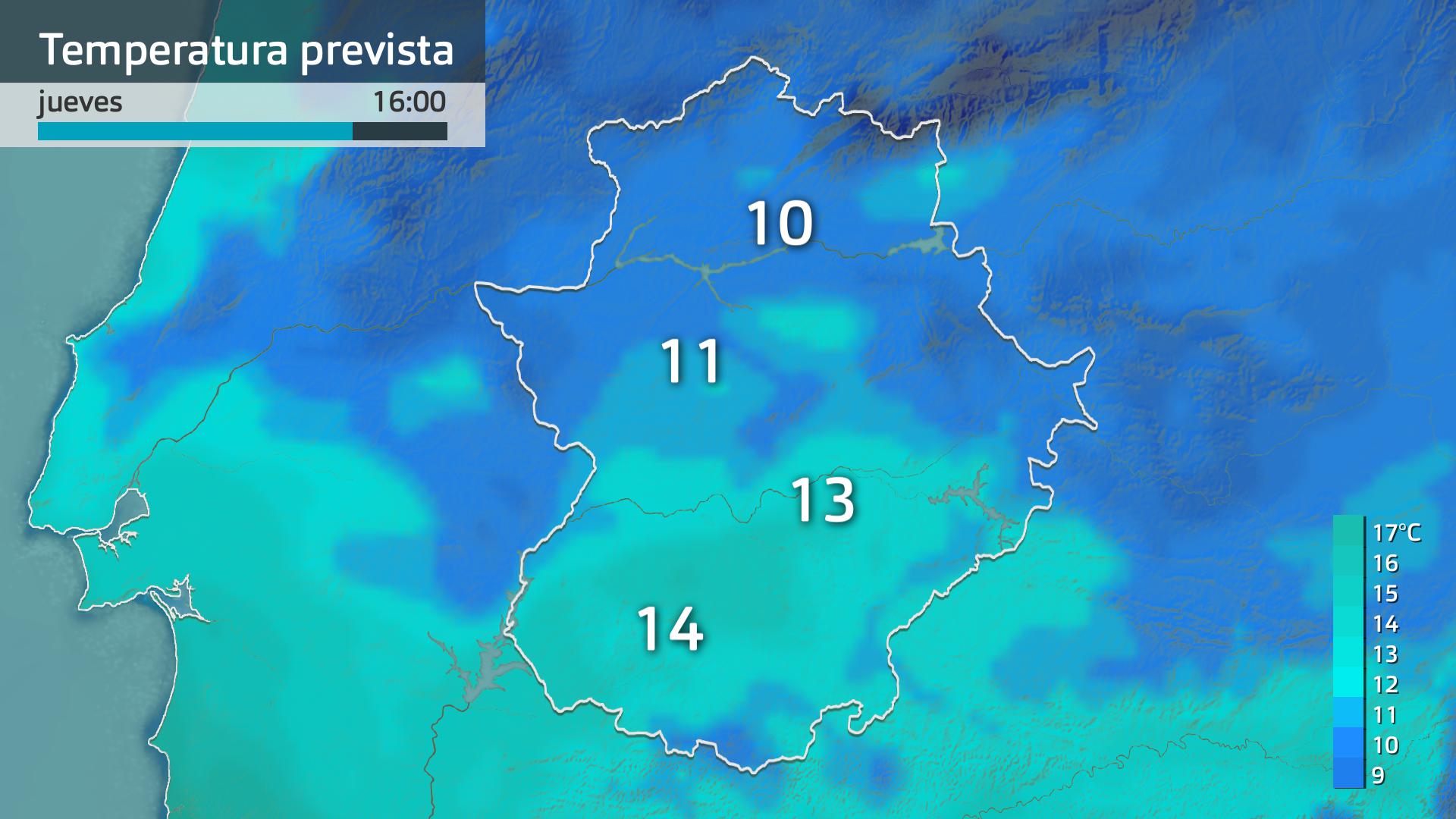 Temperatura máxima prevista