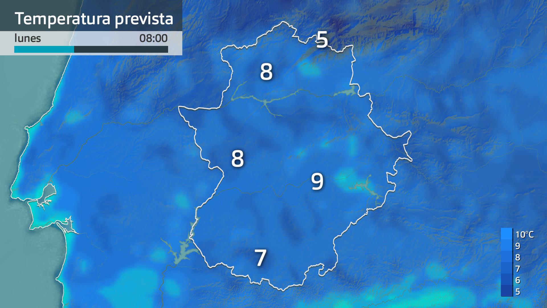 Temperatura mínima prevista
