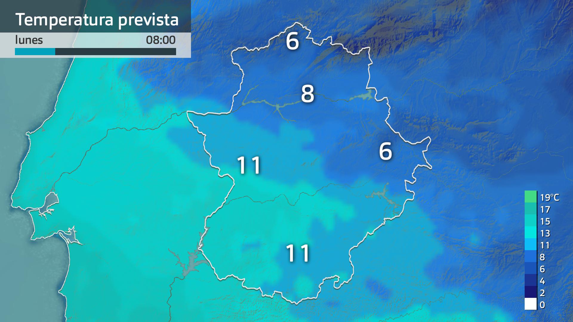 Temperatura mínima prevista