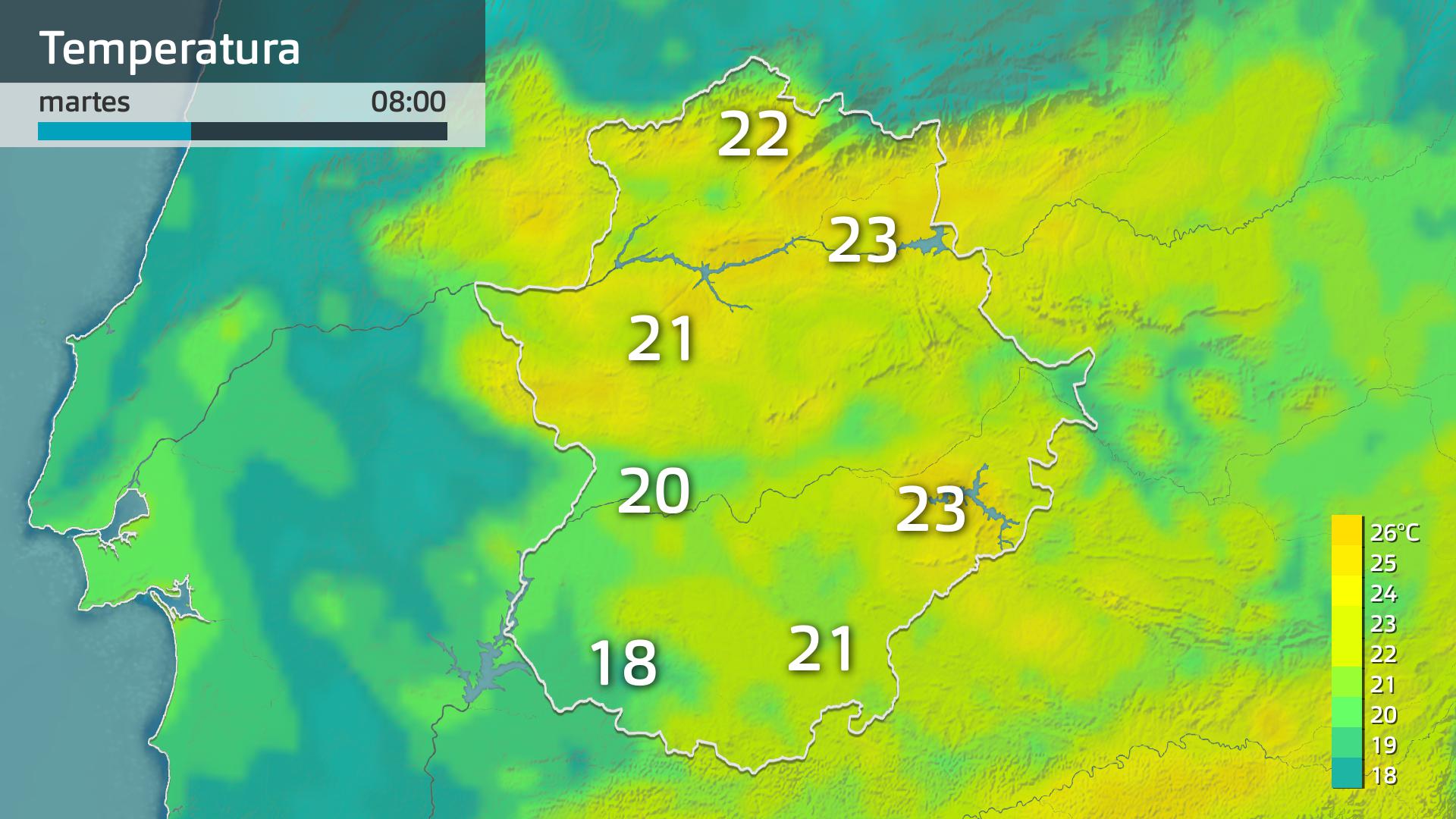 Temperaturas mínima