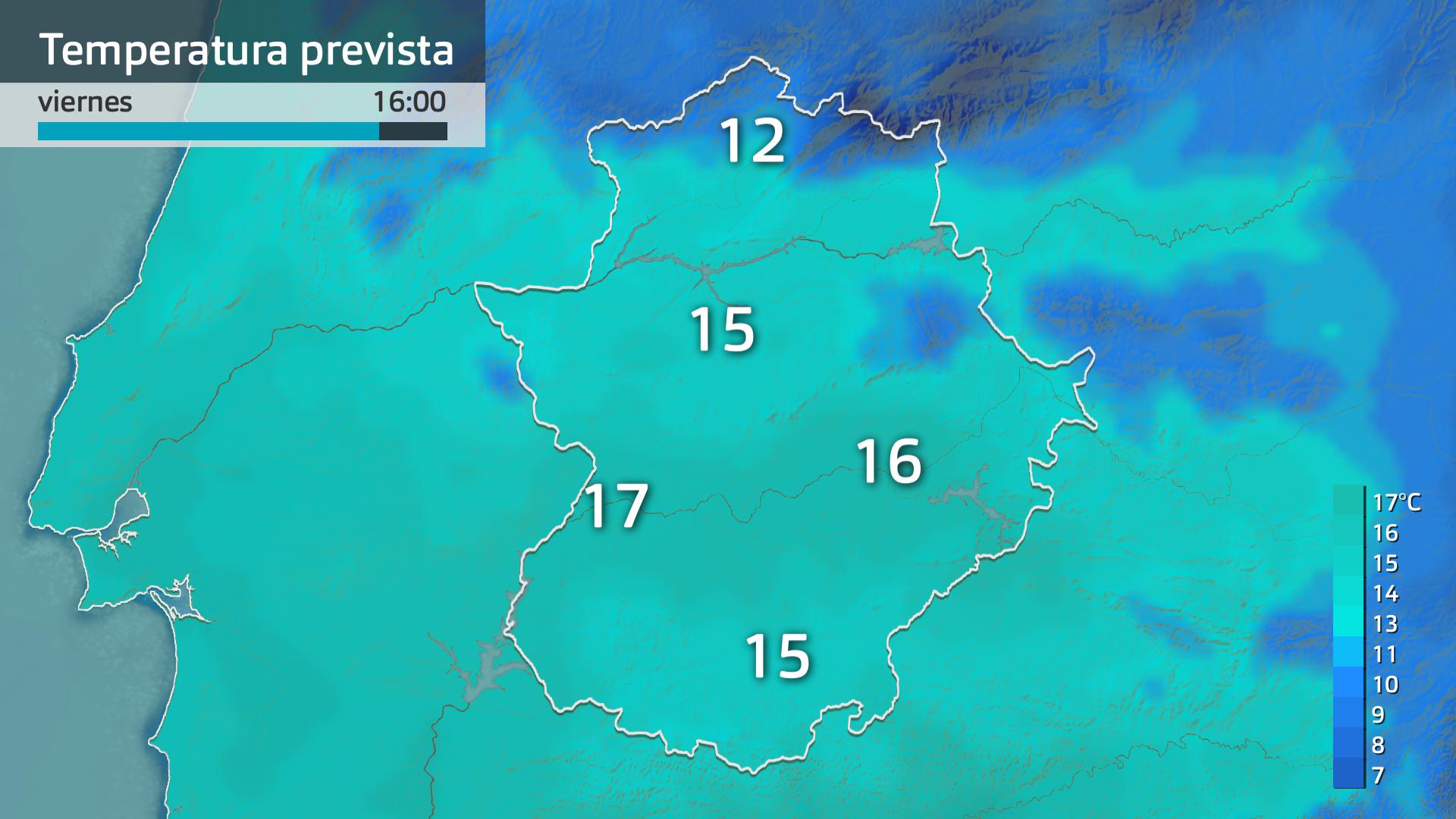 Temperatura máxima prevista