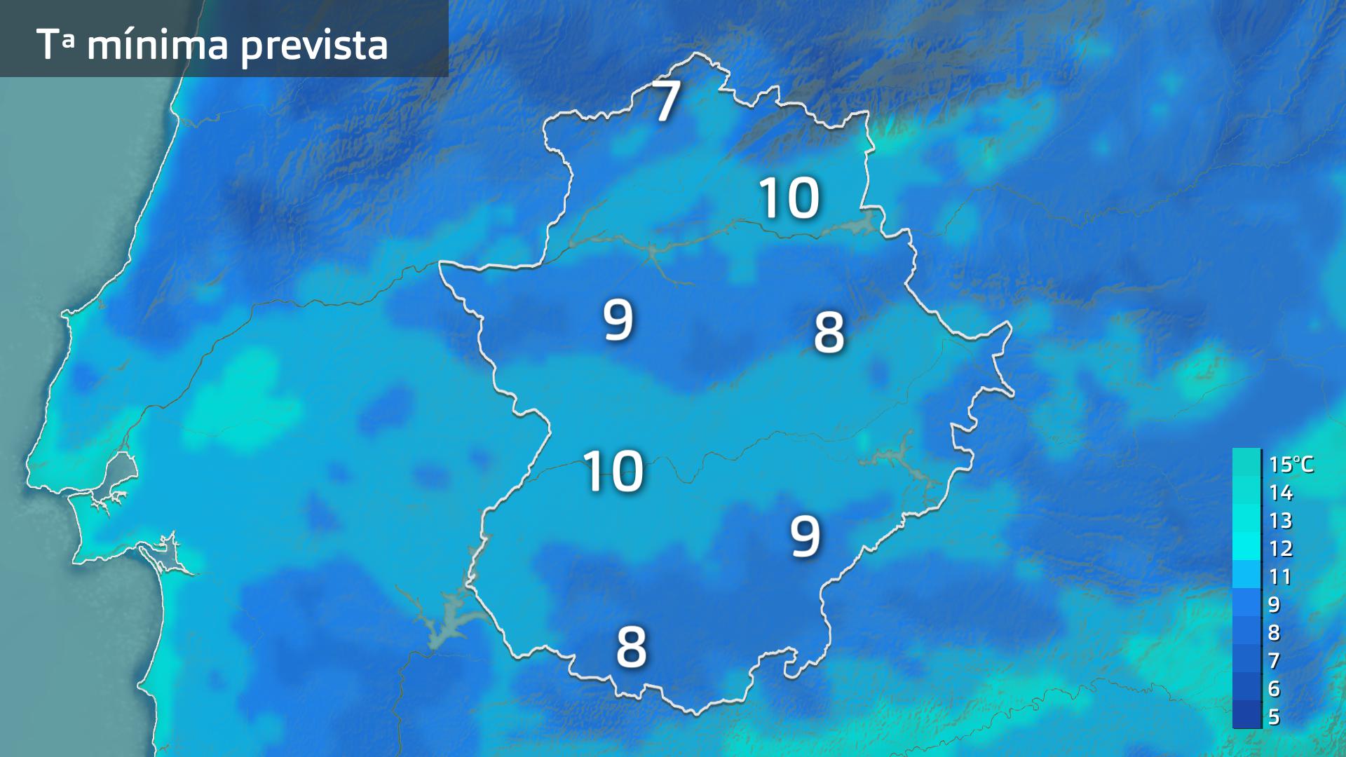 Temperatura mínima prevista 