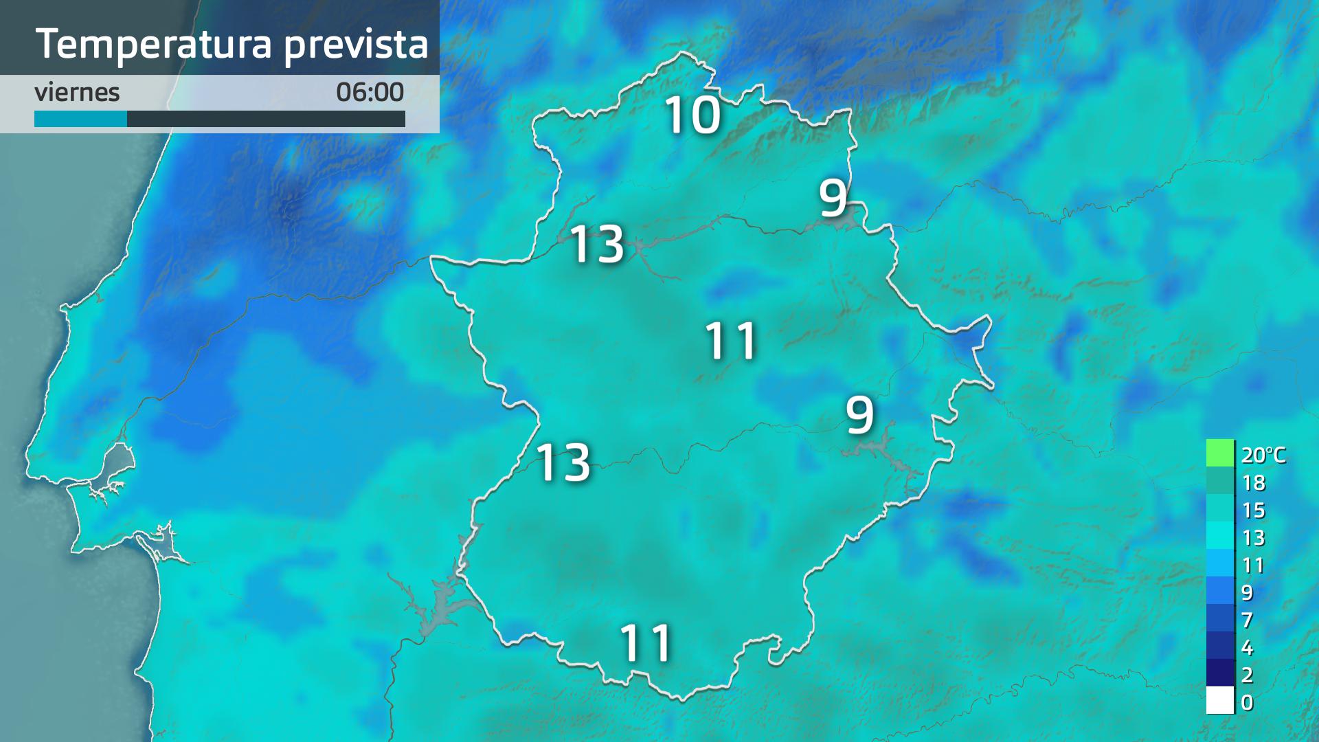 Temperatura mínima prevista